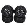 4pcs 12mm Hex 1/10 RC Truck Wheels and Tires for Axial for Hsp for Redcat for Hpi Y Shape Texture RC Truck Wheels Tires Set view 2