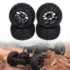 4pcs 12mm Hex 1/10 RC Truck Wheels and Tires for Axial for Hsp for Redcat for Hpi Y Shape Texture RC Truck Wheels Tires Set view 3