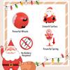 Small Pull Back Toy Cars Set,12 PCS Mini Racing Vehicles for Holiday Birthday Party Favors,Goodie bag Stuffers,Classroom Prizes,Bulk Toys for Kids(Christmas Santa,Xmas Tree,Snowman Design Pop Up Toys) view 3
