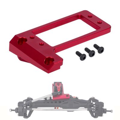 1/10 RC Servo Mount, Aluminum BTA Servo Mount Low Center of Gravity for Vanquish VP Capra F9 Offset Front Portal Axle DIY LCG Chassis Upgrade Parts (Red)
