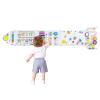 nigwet Rocket Activity Wall Busy Board Panels - Sensory Wall Panel for Kids, Montessori Toddler Wall Activity Board, Wall Toys for Toddlers 3, Activity Cube, Wood Activity Boards, White Grey view 1