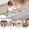 nigwet Rocket Activity Wall Busy Board Panels - Sensory Wall Panel for Kids, Montessori Toddler Wall Activity Board, Wall Toys for Toddlers 3, Activity Cube, Wood Activity Boards, White Grey view 3