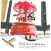 Abaodam 20pcs Diy Music Box Kit Shape Winder Key Replacement Music Box Keys for Windup Jewelry Toy view 4