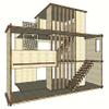 1:12 Miniature Double Layer House, Wooden Dollhouse, Diy Kit view 1