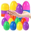Biubumtu 12Pcs Plastic Bright Easter Eggs Assortment, 3.15'' Fillable Easter Eggs Empty Bulk, Perfect for Easter Egg Hunt/Surprise Egg view 4