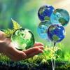 10 Pcs 22 Inch Earth Globe 4D Sphere Planet Balloons 12 Inch World Map Latex Balloons for Travel Space Theme Birthday Party Decorations Earth Day Decorations view 3