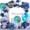 10 Pcs 22 Inch Earth Globe 4D Sphere Planet Balloons 12 Inch World Map Latex Balloons for Travel Space Theme Birthday Party Decorations Earth Day Decorations view 4