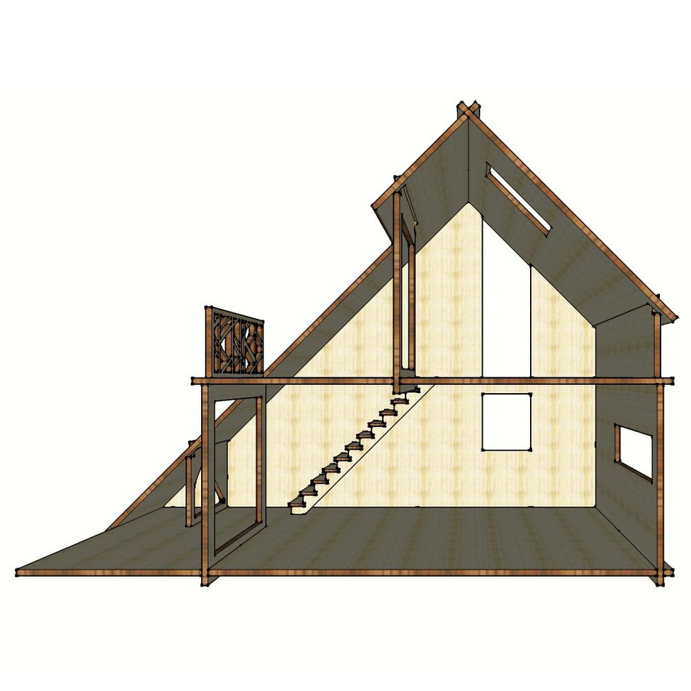 1:12 Miniature Tiny House, Wooden Dollhouse, Diy kit