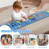 nigwet Rocket Activity Wall Busy Board Panels - Sensory Wall Panel for Kids, Montessori Toddler Wall Activity Board, Wall Toys for Toddlers 3, Activity Cube, Wooden Boards, Blue view 3