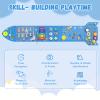 nigwet Rocket Activity Wall Busy Board Panels - Sensory Wall Panel for Kids, Montessori Toddler Wall Activity Board, Wall Toys for Toddlers 3, Activity Cube, Wooden Boards, Blue view 4