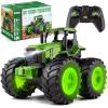 Remote Control Tractor Toys, Light Up Farm Monster Trucks Toy for Boys 3, 4, 5, 6, 7 Year Old, 2.4 Ghz RC Tractor Toys, Ideal Christmas, Birthday Gifts for Kids view 1
