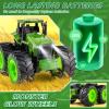 Remote Control Tractor Toys, Light Up Farm Monster Trucks Toy for Boys 3, 4, 5, 6, 7 Year Old, 2.4 Ghz RC Tractor Toys, Ideal Christmas, Birthday Gifts for Kids view 4
