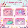 19 Pcs Princess Dress Up Shoes Gift Set, Girls Role Play Dress Up Toys & Costumes Set, Toddler Pretend Jewelry Boutique Kit Gift for Little Girls Aged 3 4 5 6 Years Old view 2