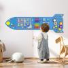 Spacocld Rocket Activity Wall Busy Board Panels - Sensory Wall Panel for Kids, Montessori Toddler Wall Activity Board, Wall Toys for Toddlers 3, Activity Cube, Wall Activity Boards, Blue(4PCS) view 1
