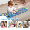Spacocld Rocket Activity Wall Busy Board Panels - Sensory Wall Panel for Kids, Montessori Toddler Wall Activity Board, Wall Toys for Toddlers 3, Activity Cube, Wall Activity Boards, Blue(4PCS) view 3