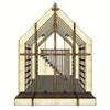 1:24 Miniature Louver House, Wooden Dollhouse, Diy Kit view 1