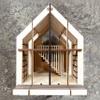 1:24 Miniature Louver House, Wooden Dollhouse, Diy Kit view 2