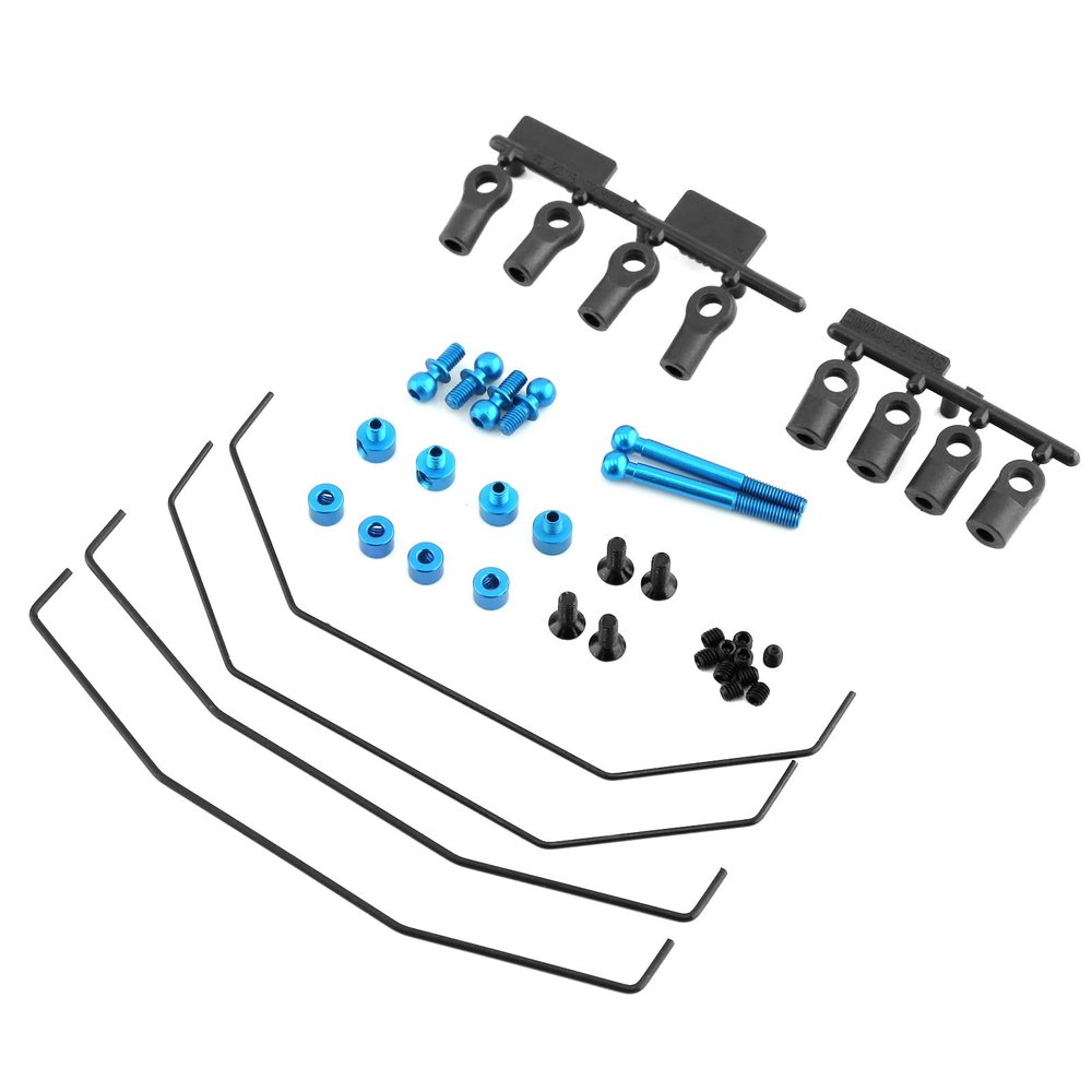 Front and Rear Sway Bar Kit Stabilizer Set 22037 for Tamiya TD4 1/10 RC Car Upgrade Parts Accessories