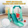 4 in 1 Slide Climber Swing Set, Freestanding Toddler Slide Climber Playset with Basketball Hoop, Toddler Playground Indoor Outdoor, Easy Setup view 2