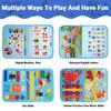 MEGRANATE Montessori Busy Board, Baby Busy Book Educational Learning Toys for Toddlers Quiet Book Activity Books Buckle Toy Fine Motor Skills Toys for 3+ Year Old Kids (Blue) view 3