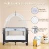 Crib Tent to Keep Baby from Climbing Out - Crib Net to Keep Baby in - Mesh Crib Climbing Prevention, Pop Up Crib Tent, Two-Way Self-Locking Metal Zipper (White, Small) view 3