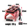Metal Dual Cooling Fan 4985 1717 Motor Heat Sink for 1/5 Traxxas X-Maxx 6S 8S Arrma KRATON Outcast RC Car Upgrade Parts(Red) view 3