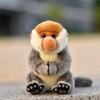 LIUHONGFEI Simulated Long Nosed Monkey Plush Toy Malaysia Realistic Monkey Doll Children's Festival Gift Hands Cannot Stick One Piece view 2