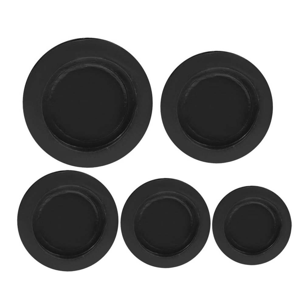 ERINGOGO 5pcs Piggy Bank Bottom Cover Round Plaster Doll Stoppers Money Box Plug Saving Box Bottom Stoppers Plaster Doll Caps