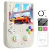 GiipGoop RG406V Handheld Game Console RG 406V 4-inch IPS Multi-touch Screen Retro Game Console No Card Android 13 Retro Emulator RG406V 5500mAh Battery 1080p DP WIFI Bluetooth Beige White view 1