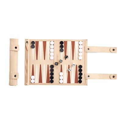 McGregri Backgammon Game Set - Roll up Board Games- Portable Travel Backgammon for Companion. Multiple Colors