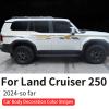 Car Body Side Sticker Decoration for 2024 2025 2026 Toyota Land Cruiser 250 1958 Prado Lc250 J250 Waterproof Sports Stripe Pattern Exterior Modification Accessories view 2