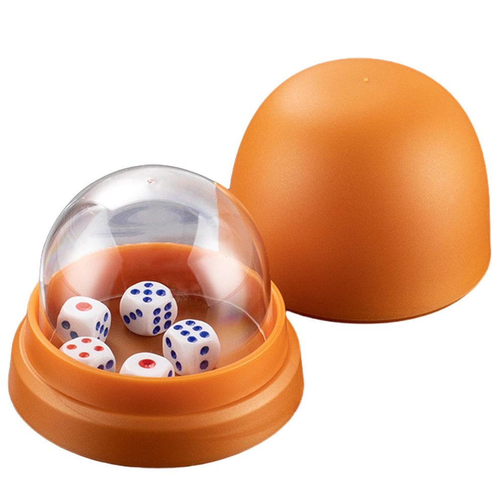 Vdaxvme AntiCheating Dices Cup with Lid 5 Dices for Gaming Night KTV Restaurant Barbecue Shop for Party Entertainment Activity