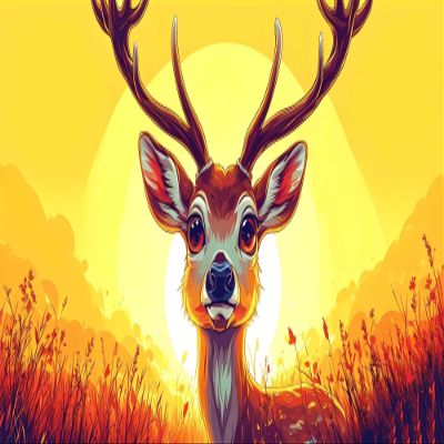 Deer Animal Paint by Numbers Kit for Adults, Paint by Numbers Kit for Adults Beginner, DIY Acrylic Watercolor Oil Paint by Number, Canvas Painting Kits for Gifts Home Wall Decor 20x40 inch R-7266