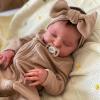 ADFO Real Life Reborn Baby Dolls Girl 20 Inches Realistic Baby Doll Soft Vinyl Sleeping Newborn Baby Dolls with Feeding Accessories for Kids Ages 3+ view 2