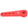 Bognajin Universal Lengthened 25T Single Sided Aluminum Servo Arm, High Performance Steering Servo Horn for RC, Sturdy and Resistant (Red) view 4