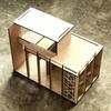 1:24 Miniature Cabin Type03, Wooden Dollhouse, Diy Kit view 4