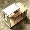1:12 Miniature Cabin Type03, Wooden Dollhouse, Diy Kit view 4
