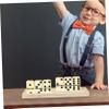 Alasum Wooden Domino Rack Non-Slip Base for Easy Gameplay Natural Wood Holder for Enhanced Domino Experience for and Gatherings view 3