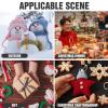 ARTIBETTER 320pcs Christmas Snowman Accessories Kit for Creative Includes Mini Black Hats Nose and Black Buttons for Family Fun and Festive Decorations view 3