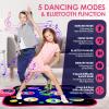 OMOZOMBB Gifts for 7 Year Old Girl Toys Age 6-8 Electronic Dance Pad with Light-up 8 Button Bluetooth Music Dance Mat with 5 Game Modes Birthday Toys Gifts for 3 4 5 6 7 8 9 10+ Year Old Girls Pink view 3