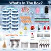 18Pack Build Snowman Kit,Stocking Stuffers for Kids,Christmas Crafts For Kids DIY,Christmas Craft Gifts with Air-Dry Modeling Clay, Creative Toys for Christmas Games & Holiday Fun for Boys Girls view 2