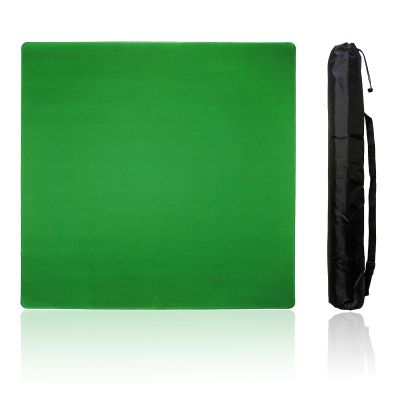 Mahjong Mat, Mahjong Table Mat with Black Carrying Bag,Rubber Anti Slip Game Mat and Noise Reducing Table Cover for Mahjong,Dominoes,Poker,Card,Board Games Table Mat (Green, 31.5 Inches)