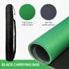 Mahjong Mat, Mahjong Table Mat with Black Carrying Bag,Rubber Anti Slip Game Mat and Noise Reducing Table Cover for Mahjong,Dominoes,Poker,Card,Board Games Table Mat (Green, 31.5 Inches) view 2