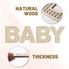 Baby Letters for Baby Shower Wooden Rattan Letters 8 inch 4Pcs for Nursery Wall Decor Large Boho Sign Alphabet Letter for Baby Boy Girl Shower Bedroom Newborn Birthday Gift Home Decorations view 3