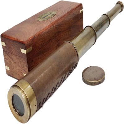 Nautical Vintage Telescope for Adventure Enthusiasts Nautical Decor for Gifting, Travellers, Educational Present for Kids Antique Decor Spyglass, Pirate