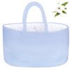 ABenkle X-Large Diaper Caddy Organizer, Boho Rustic Cotton Rope Nursery Baby Basket, Changing Table Organizer for Baby Diaper Storage and Baby Shower view 1