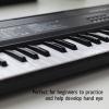 61 Key Electronic Keyboard with 8 Tones, for Kids Over 3 Years Old, Plastic, Portable Travel Piano, Power Supply view 2
