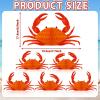 12Pcs Crab Party Decorations Crab Lobster Honeycomb Centerpiece Lobster Decor for Table Summer Sea Animal Beach Baby Shower Birthday Party Supplies view 2