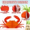 12Pcs Crab Party Decorations Crab Lobster Honeycomb Centerpiece Lobster Decor for Table Summer Sea Animal Beach Baby Shower Birthday Party Supplies view 3