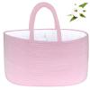 ABenkle X-Large Diaper Caddy Organizer - Cotton Rope Nursery Storage Basket for Baby Essentials, Boys & Girls Shower Gift, Changing Table Organizer view 1